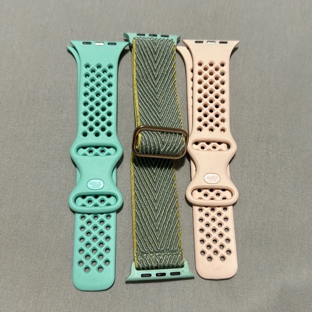 Apple Watch Bands - Pink & Green - 45